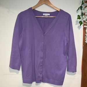 Christopher and Banks Purple Cardigan